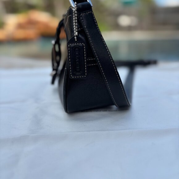 Vintage Y2K Coach Black Leather Soho Shoulder Bag – - Picture 5 of 16